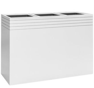 Baq Grosser In-/Outdoor Xl Blumentopf Line-Up Rectangle 75 x 110 cm - Weiss Matt