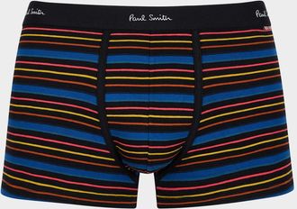 Paul Smith Kean Striped Stretch-Cotton Trunk Briefs