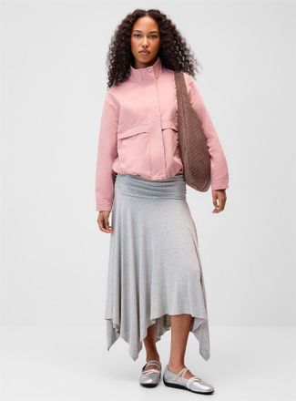 Twik Womens Buttoned stand collar twill jacket