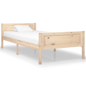 vidaXL Vidaxl - Estructura De Cama Sin Colch&oacute;n Madera Maciza De Pino 100x200 Cm