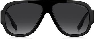 Marc Jacobs 59mm Gradient Pilot Sunglasses in Black at Nordstrom