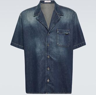 Valentino Chambray bowling shirt