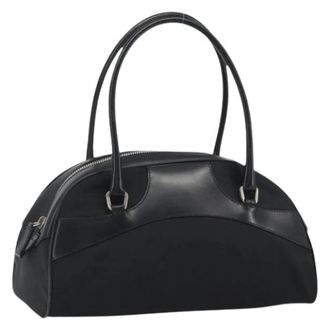 Prada Pre-owned Vintage Nylon Hand Bag - Dames - Vintage Handtas - Zwart - ONE Size - Nylon - Vintage