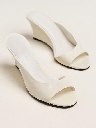 Black Suede Studio Arisha Wedge Sandals