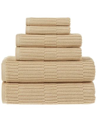 Alexis Alexis Antimicrobial Oxford 6Pc Towel Set