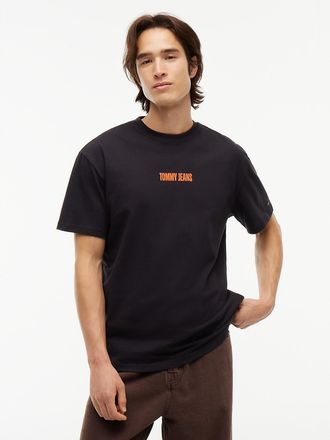 Tommy Hilfiger Mens Tommy Jeans Scoreboard Graphic T-Shirt - Black - XXL