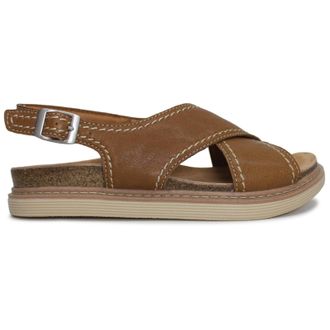 Clarks Arwell Sling Leather Womens Slingbacks Sandals - UK 4 - US 6.5 Women - EU 37 - Tan - Size:UK 4