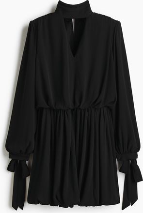 H&M Kleid mit Schleifendetails - Schwarz