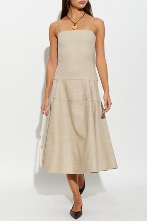 Jacquemus Wool Dress Paradiso, Womens, Beige