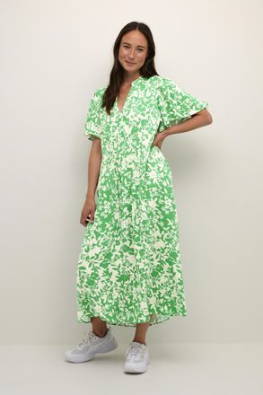 Culture Jurk Relaxed fit Green Whitecap Flower multicolour