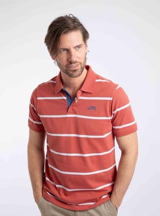 Weird Fish Fabian Striped Pique Polo Shirt in Nantucket at Nordstrom, Size Xxx-Large