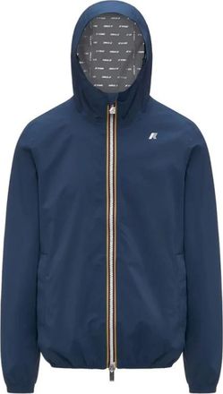 K-Way Jack Stretch Dot Jacket - Heren - Zomerjassen - Blauw - M - Polyester - Jassen