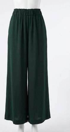 Z Supply Satin Wide-Leg Pants In Garland Green