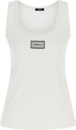 Versace White Logo Top
