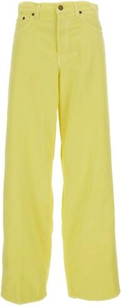 Haikure Wide Trousers, female, Yellow, W25, Bethany Wide Trousers