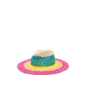 Kurt Geiger Hats, female, Multicolor, Size: ONE SIZE Rainbow Fedora Hat