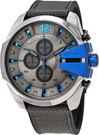 Diesel Mega Chief Chronograph Quartz Dark Grey Dial Mens Watch DZ4500