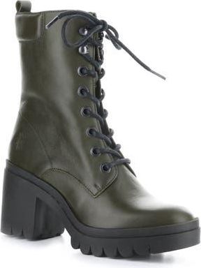 FLY London Tiel Combat Boot in 012 Military Dublin at Nordstrom Rack, Size 8-8.5Us / 39Eu