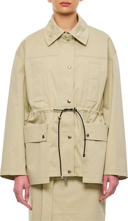 Halfboy Structured Parka With Adjustable Drawstring Waist And Multi-Pocket Design