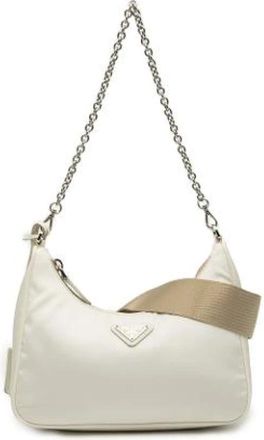 Prada Pre-owned Shoulder Bags, female, White, Size: ONE SIZE Pre-owned Vintage Shoulder Bag