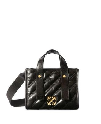 Off-white Gesteppte Einkaufstasche in gebrochenem Wei&szlig;