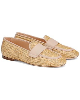 AGL Agl Sheryl Raffia Leather Moccasin