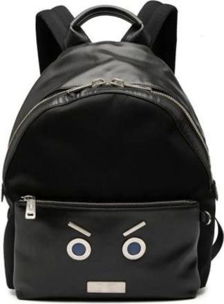 Fendi Pre-owned Backpacks, female, Black, Size: ONE SIZE Pre-owned Nylon Backpack