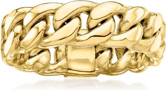 Ross-Simons 14kt Yellow Gold Curb-Link Ring