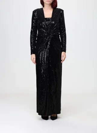 Simona Corsellini Mini abito da sera a tubino con paillettes e scollo a V