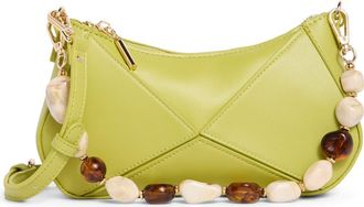 Steve Madden Blythe Beaded Crossbody Bag in Green at Nordstrom Rack