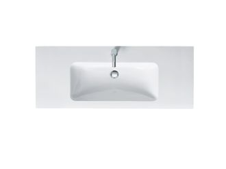 Duravit Me By Starck - Lavabo Da Mobile 123x49 Cm, Con 1 Foro Per Miscelatore, Bianco Alpino 2336120000 - Duravit