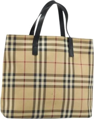 Burberry Pre-owned Tote Bags, female, Beige, Size: ONE SIZE Pre-owned Vintage Tote Bag