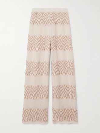 Eres Pantaloni In Misto Lana E Cashmere Marin Traversée - Ecru