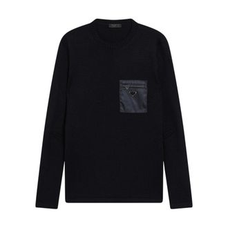 Prada Hombre, Jerseys, Azul, Talla: XL