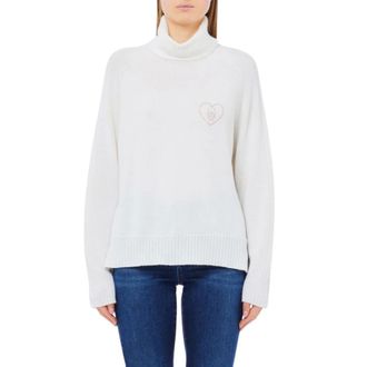 Liu Jo Dames, Truien, Wit, Maat: XS Wol