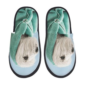 Generic Slipper Dog Wrapped In Towel Warm Slippers Portable Anti-Slide Slipper For Indoor Winter Bedroom M