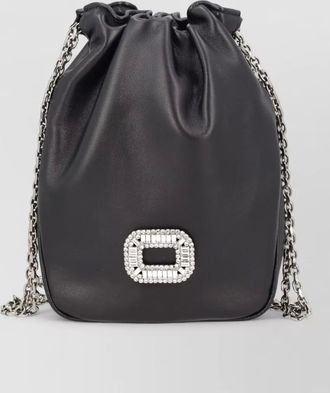 Roger Vivier pilgrim chain strap bucket bag rectangular