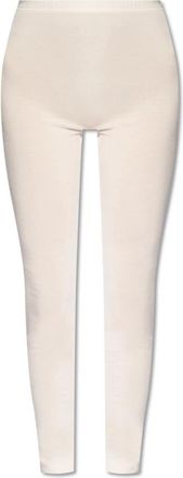 Hanro Zijden Kasjmier Leggings - Dames - Leggings - Beige - XS - Kasjmier - Broeken