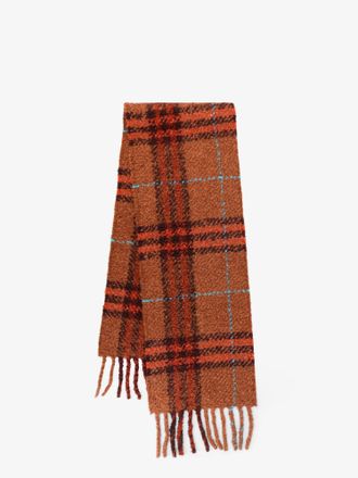 Burberry Wool blend and alpaca bouclé scarf - BURBERRY - gender_Woman