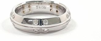Tiffany & Co. Silver White Gold (18K) Band Ring (Pre-Owned)