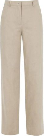 Paul Smith Dames, Broeken, Beige, Maat: XS Linnen