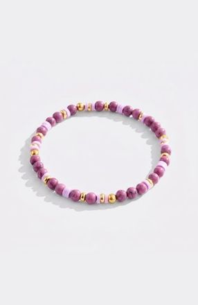 Mint & Lily Stacking Birthstone Beaded Bracelet in June Alexandrite at Nordstrom, Size 6.5