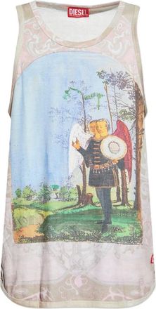 Diesel Canotta T-Aly con stampa grafica - Rosa