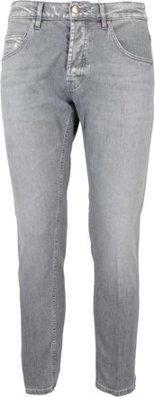 Don the Fuller Stijlvolle Yaren Schoenen - Heren - Slim Fit Jeans - Grijs - W38 - Katoen - Jeans