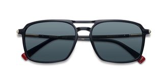 Etnia Barcelona Buffalo Polarized BKGD Mens Sunglasses Black Size 56