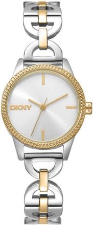 DKNY Open Link Bracelet Watch, 26mm in Silver at Nordstrom