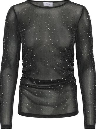 Saint Tropez Zwarte Maisie SZ Blouse - Stijlvol Model - Dames - Longsleeves - Zwart - XS - Tops