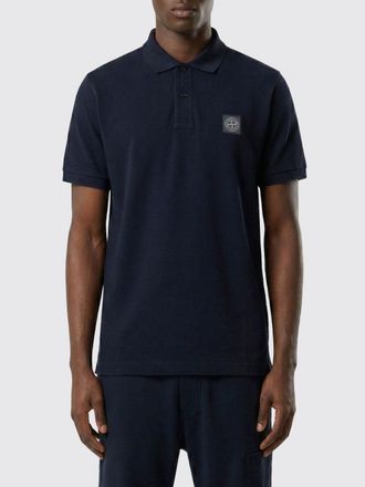 Stone Island Polo in cotone con logo Stone Island