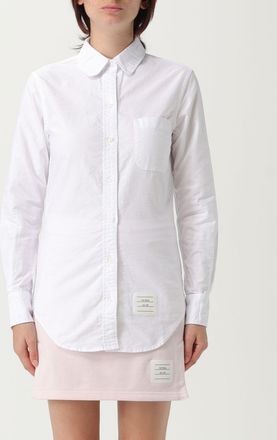 Thom Browne Camicia slim in cotone con logo Thom Browne