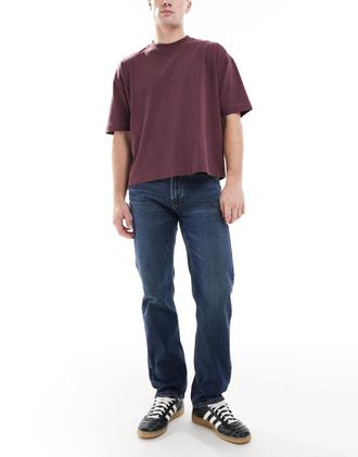 Calvin Klein Jeans Jeans standard dritti lavaggio scuro-Blu navy